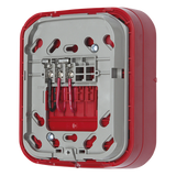 WAV-RL - Base Inalámbrica Direccionable / Montaje en Pared / Salida 24 VDC / Red de Malla Swift / Color Rojo / UL y ULC Certificada
