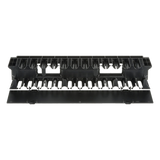 NCMHF2 - Organizador de Cables Horizontal / Rack 19in / 2UR / Frontal / ABS / Cat 6 y 10G