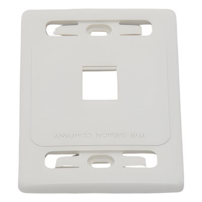 MX-FP-S-01-02 - Siemon Placa de Pared Modular / 1 Salida / Compatibilidad Z-MAX y TERA Blindados MX-FP-S-01-02