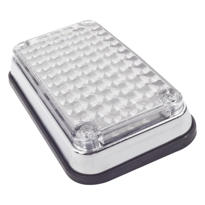 X-LTE-595-W - Luz de Advertencia LED / 6x4 Pulgadas / 66 LED de Alta Intensidad / 12 VCC / 10 Patrones de Destello / Montaje Permanente