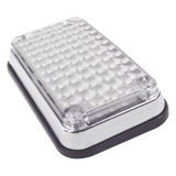 X-LTE-595-W - Luz de Advertencia LED / 6x4 Pulgadas / 66 LED de Alta Intensidad / 12 VCC / 10 Patrones de Destello / Montaje Permanente