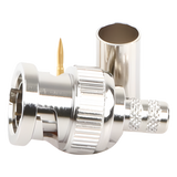 RFB-1707-D - Rf Industries,Ltd Conector BNC Macho en 75 Ohm, de Anillo Plegable para RG-59/U, Níquel/ Oro