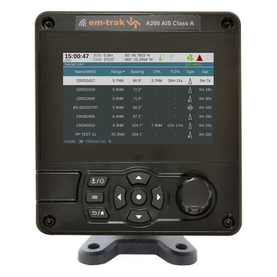 AIS200 - Transreceptor AIS Clase A / Certificación SOLAS / IPX6/IPX7 / GPS de Alta Precisión / WiFi y NMEA 0183/2000