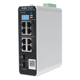 RG-NIS2100-8GT2SFP-HP - Ruijie Switch Industrial PoE+ / 8 Puertos Gigabit / 1 PoE++ 60W RG-NIS2100-8GT2SFP-HP