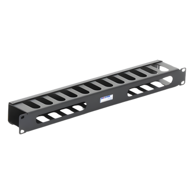 TH-ORG-1UR - Organizador de Cables Horizontal / 19" / 1UR / Acero Calibre 18 (1.21 mm) / Profundidad 64 mm
