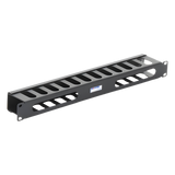TH-ORG-1UR - Organizador de Cables Horizontal / 19" / 1UR / Acero Calibre 18 (1.21 mm) / Profundidad 64 mm