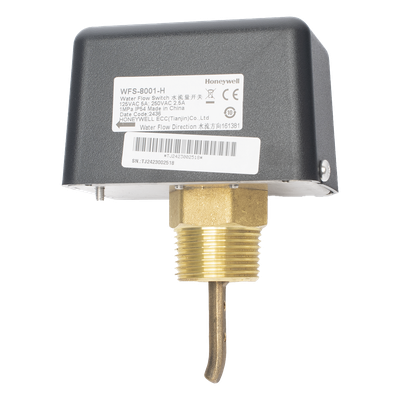 WFS-8001-H - Interruptor de Flujo de Agua / Salida SPDT / Paleta de Acero Inoxidable / Presión 1 MPa (10 bar) / IP54 / Temperatura -20°C a 110°C