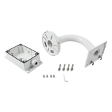 XGA160C - Montaje Universal de Pared / Cuello de Ganso Anti-Retorno / Caja de Conexiones Exterior / Carga 4.5 kg / Aluminio Blanco