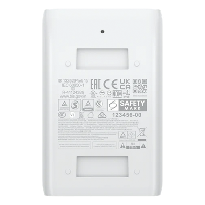 U-POE-AT - Adaptador PoE Ubiquiti (48 VDC, 0.65A) puerto Gigabit, ideal para equipos UniFi