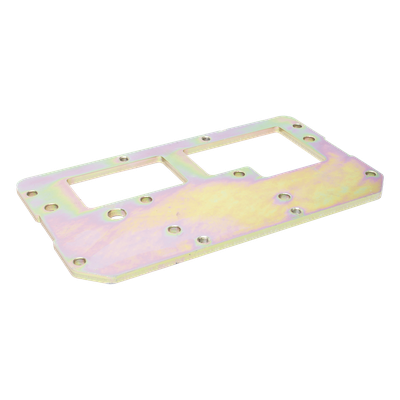 XBSF9SPLATE - Placa para barrera / Diseño específico XBSF9SP / Material resistente a condiciones externas / Acabado anticorrosión / Instalación en barreras vehiculares