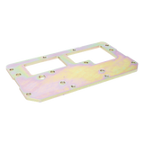 XBSF9SPLATE - Placa para barrera / Diseño específico XBSF9SP / Material resistente a condiciones externas / Acabado anticorrosión / Instalación en barreras vehiculares