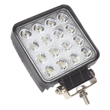 XD48F - Luz de trabajo LED / 48 W / 4000 lm / 10-30 Vcc / IP67 / 16 LED / 5 patrones de destello / 4.3 pulgadas