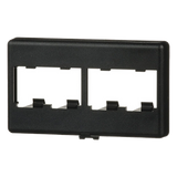 CFFP4BL - Placa de Mobiliario Modular / 4 Puertos Mini-Com / ABS / 2.9 x 1.77 x 0.88 in / Negro