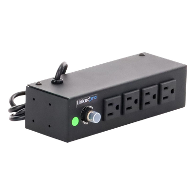 HTCM-S1U - Regleta LinkedPro HTCM-S1U de 4 Contactos NEMA 5-14R, 120Vca, 10A, Montaje en Escritorio/Pared