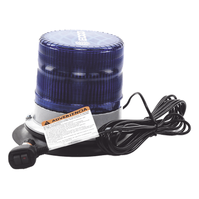 X7960B-VM - Baliza LED de Pulso / SAE Clase I / 11 Patrones de Flash / 12-24 VDC / IP67 / Montaje Magnético de Vacío