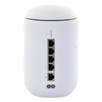 UDR - UniFi Dream Router con WiFi 6, 4 puertos LAN Gigabit de los cuales 2 son POE 802.3af. Aplicaciones UniFi Network, Protect y Access pre-instaladas. Pantalla LCD