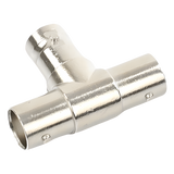 TT-RG-10 - Adaptador Coaxial en T / Triple BNC Hembra / 75 Ohm / Níquel-Oro-PTFE / 14.5 x 23.7 x 33.0 mm