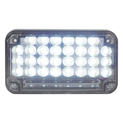 XLTE2335W - Luz de Advertencia LED / 66 LEDs / 7x4" / 12 VCC / 10 Patrones de Destello / Montaje Permanente / Color Claro