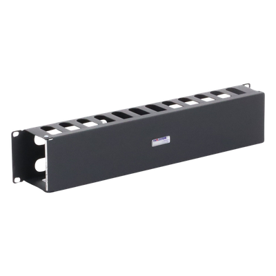 TH-ORG-2UR - Organizador de Cables Horizontal / 19" / 2UR / Acero Calibre 18 / Tapa PVC / 2.52' (30.24 in) de Profundidad