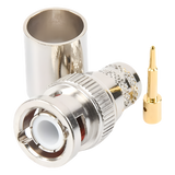 RFB-1106-I - Rf Industries,Ltd Conector Coaxial BNC Macho / Anillo Plegable / Bronce Niquelado RFB-1106-I