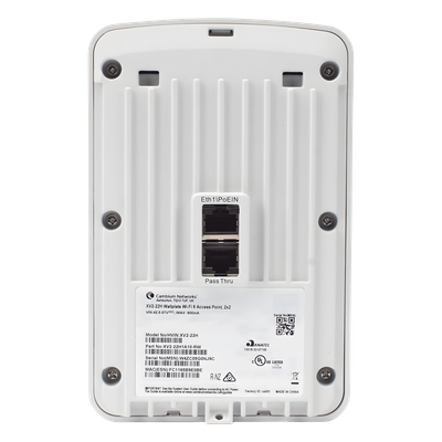 XV222H0A10RW - Punto de Acceso Wi-Fi 6 / Diseño de Pared / 2.5 Gbps / 3 Puertos Gigabit / PoE Passthrough / Radio IoT / Gestión Cloud
