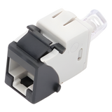 U6-K01NS - Jack Keystone Cat6 UTP / Terminación 110 / Diseño Lineal / Color Negro / -10 a 60 °C / UL 94 V-0