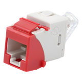 U6-K03NS - Jack Keystone / Cat6 UTP / T568A-B / Punch Down 110 / UL94 V-0 / Rojo