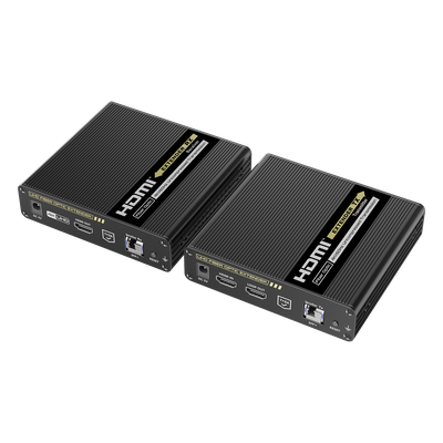 TT993 - Kit Extensor HDMI por FIBRA ÓPTICA 10G a 40 Km | Resolución 4K@60Hz | Monomodo (SMF) | IPCOLOR PIXEL | Cero Latencia | Sin Comprimir | S/PDIF / ARC / RS-232 | Salida Loop | Transceptores Ópticos (GBIC) Incluidos | IR bidireccional.