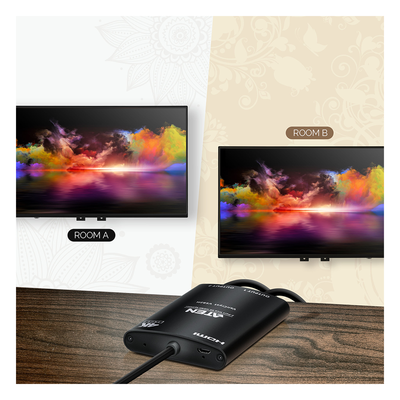 VS82H - Distribuidor HDMI / True 4K / 2 Puertos / HDMI 2.0 / HDCP 2.2 / 18 Gbps / Alcance 5 m (16.4 ft)