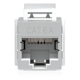 UACC-KEYSTONE-COUPLER-C6A - Acoplador Keystone / Cat6A Pasante / 10 Gbps / PoE / Snap-In / Paquete 12 Piezas