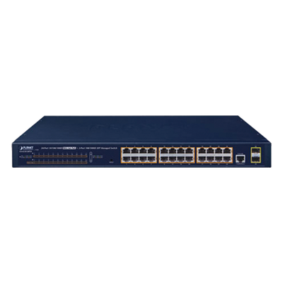 GS-4210-24P2S - Planet Switch PoE Administrable Capa 2 / 24 Puertos Gigabit / 2 SFP GS-4210-24P2S