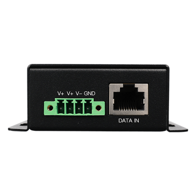 WI-POE62-48V - Inyector PoE Industrial / Entrada 9-42 Vcc / Salida 48V PoE 802.3af/at / Dual RJ45 10/100/1000 Mbps / Rango -20℃ a 70℃