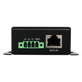 WI-POE62-48V - Inyector PoE Industrial / Entrada 9-42 Vcc / Salida 48V PoE 802.3af/at / Dual RJ45 10/100/1000 Mbps / Rango -20℃ a 70℃