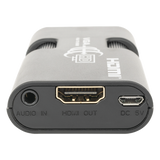 TT350MINI - MINI Adaptador de VGA a HDMI /  Resolución 1920x1080 @ 60Hz / Jack de audio de 3.5mm / Soporta alimentacion  por Micro USB