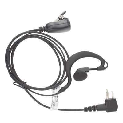 TX-EHM - Micrófono-Audífono / Gancho Ajustable Tipo G / PTT de Solapa / Compatible Motorola, Abell, Hytera