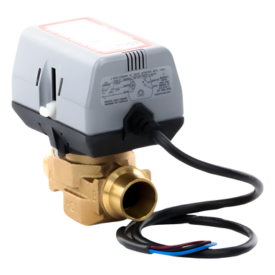 VC4013AM1000T - Válvula de Zona Motorizada / 2 Vías / 3/4" BSPT / Actuador 200-240 VAC / Cartucho Reemplazable / Agua-Glicol 60%