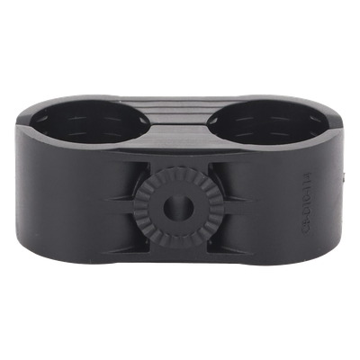 CB-114 - Syscom Towers Sujetador Plástico para Cable Coaxial / 2 Cables / 1-1/4" Nominal CB-114