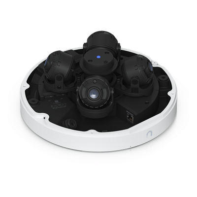 UVC-AI-MS-4-W - Cámara Multisensor IP / 32 MP (4×8 MP) / 4 Lentes Ajustables / Zoom Óptico 2.33× / IR 20 m (65.6 ft) / AI Multi-TOPS / PoE++ / IP66 IK10