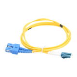 LP-FO-6060B - Cable de Fibra Óptica Monomodo UPC Duplex LC-SC, 2mm, 1m, Amarillo