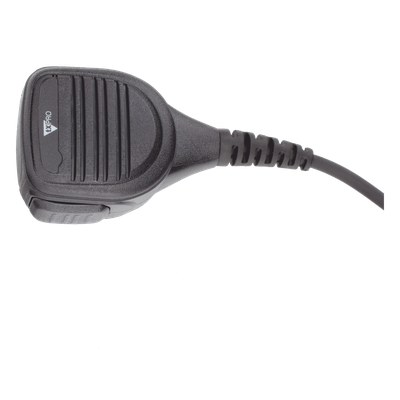 TX-308-K01 - Micrófono-Bocina para Intemperie / IP54 / Cable Kevlar Grado Médico / Resistencia 40 kg / PTT con Guantes / Clip Rotativo 360°