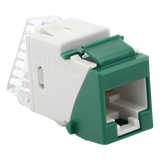 U6-K07NS - Jack Keystone / Cat6 UTP / Terminación 110 / Color Verde / UL 94 V-0 / -10°C a 60°C