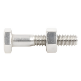 TORN-TZ30G - Paquete de tornillos con tuercas / Acero inoxidable 1/4 x 1 1/4 pulg / 6 piezas / Incluye arandelas reforzadas