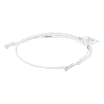 UTP28SP5 - Cable de Parcheo Cat6 UTP / 28AWG Diámetro Reducido / 1.52 m (5 Pies) / PoE++ / LSZH-CM / Blanco Mate