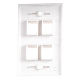LP-FP-19 - Linkedpro By Epcom Placa de Pared / 4 Puertos Keystone / Montaje Vertical LP-FP-19
