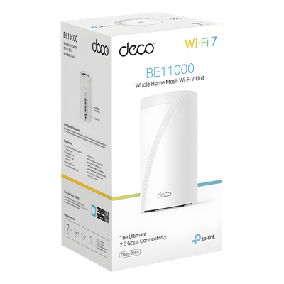 DECO-BE65 - Tp-Link Sistema Wi-Fi 7 Mesh / Triple Banda BE9300 Mbps / 4 Puertos 2.5 Gbps DECO-BE65