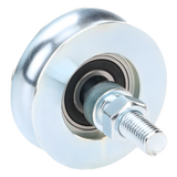 1150-4525-001 - 310 - Rueda de 8 cm SIN Soporte / Soporta hasta 200 kg / Canal Tipo "U"