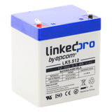 LK5.512 - Bateria Epcom LK5.512 12 Vcc 5.5 Ah UL tecnologia AGM-VRLA uso en equipo electronico alarmas de intrusion incendio control de acceso video vigilancia terminales F1 incluye adaptador para terminal F2
