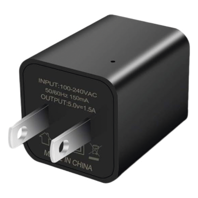 M1B - Syscom Cámara Oculta en Cargador de Pared / 2 Megapixel 1080P / Grabación Continua o por
