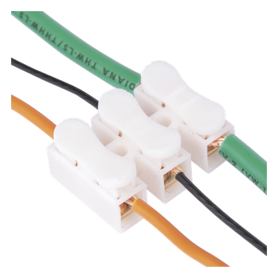 PCON3 - Conector Push / 3 Contactos / 250V 10A / -40°C a 100°C / Cables 0.5 a 3.5 mm² / Material Antiflama