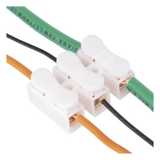 PCON3 - Conector Push / 3 Contactos / 250V 10A / -40°C a 100°C / Cables 0.5 a 3.5 mm² / Material Antiflama